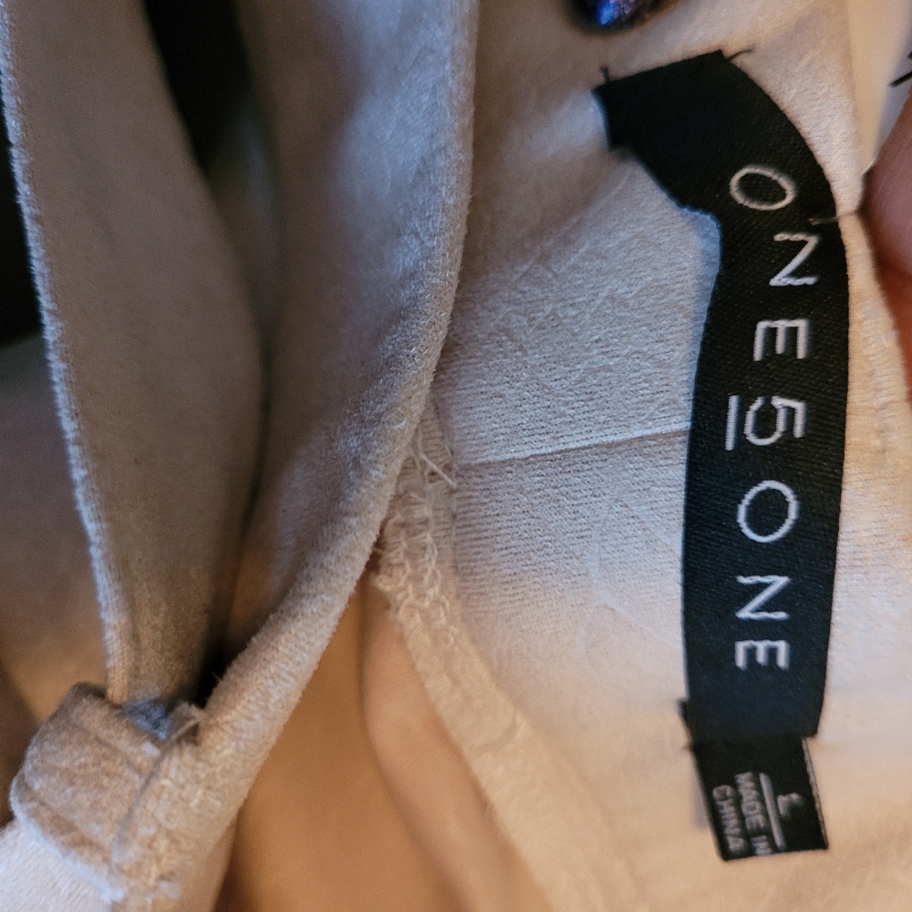 One 5 One cream suede skirt - Picture 4 of 7